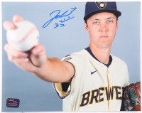 Jacob Misiorowski Signed Brewers 8x10 Photo (Prova) at PristineAuction.com