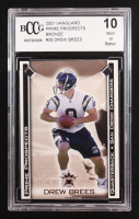 Drew Brees 2001 Vanguard Prime Prospects Bronze #28 RC (BCCG 10) at PristineAuction.com