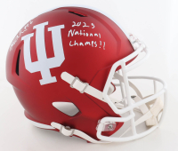 Mikail Kamara Signed Indiana Hoosiers Full-Size Speed Helmet Inscribed "2025 National Champs" (Schwartz) at PristineAuction.com