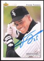 Frank Thomas Signed 1992 Upper Deck #166 (Beckett) at PristineAuction.com