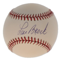 Lou Brock Signed OML Baseball (Steiner & MLB) at PristineAuction.com