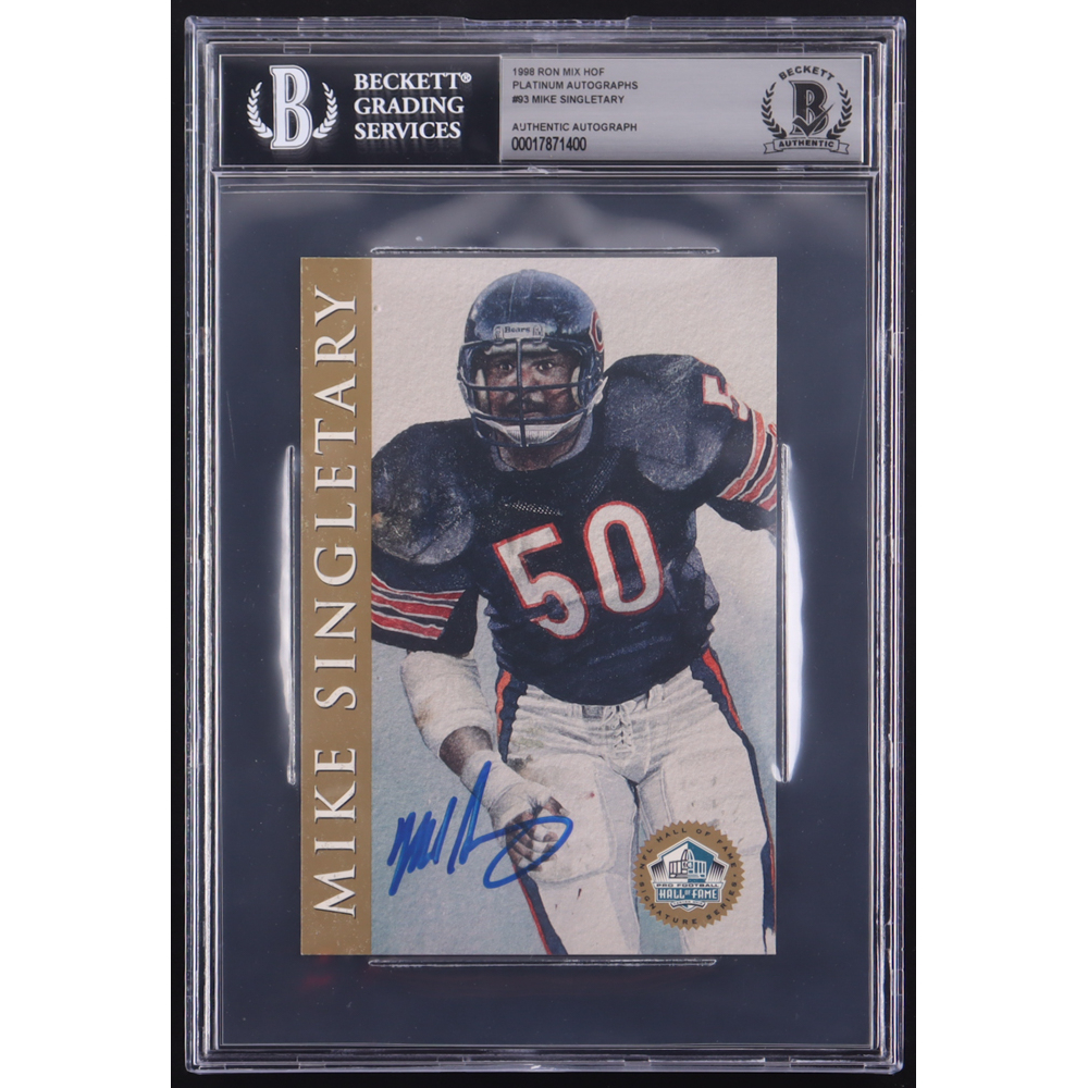Mike Singletary Signed Hall of Fame Signature Series Card (BGS) at PristineAuction.com