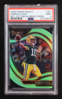 Jordan Love 2020 Panini Select Field Level Die-Cut Neon Green Prizm #347 RC (PSA 9) at PristineAuction.com