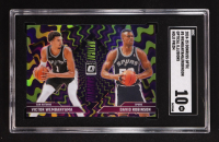 Victor Wembanyama / David Robinson 2024-25 Panini Donruss Optic Optical Illusions Holo Prizm #5 (SGC 10) at PristineAuction.com