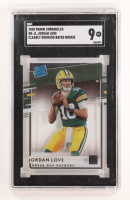 Jordan Love 2020 Panini Chronicles Clearly Donruss Rated Rookie #RR-JL RC (SGC 9) at PristineAuction.com