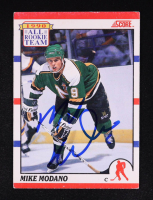 Mike Modano Signed 1990-91 Score ART #327 RC (JSA) at PristineAuction.com