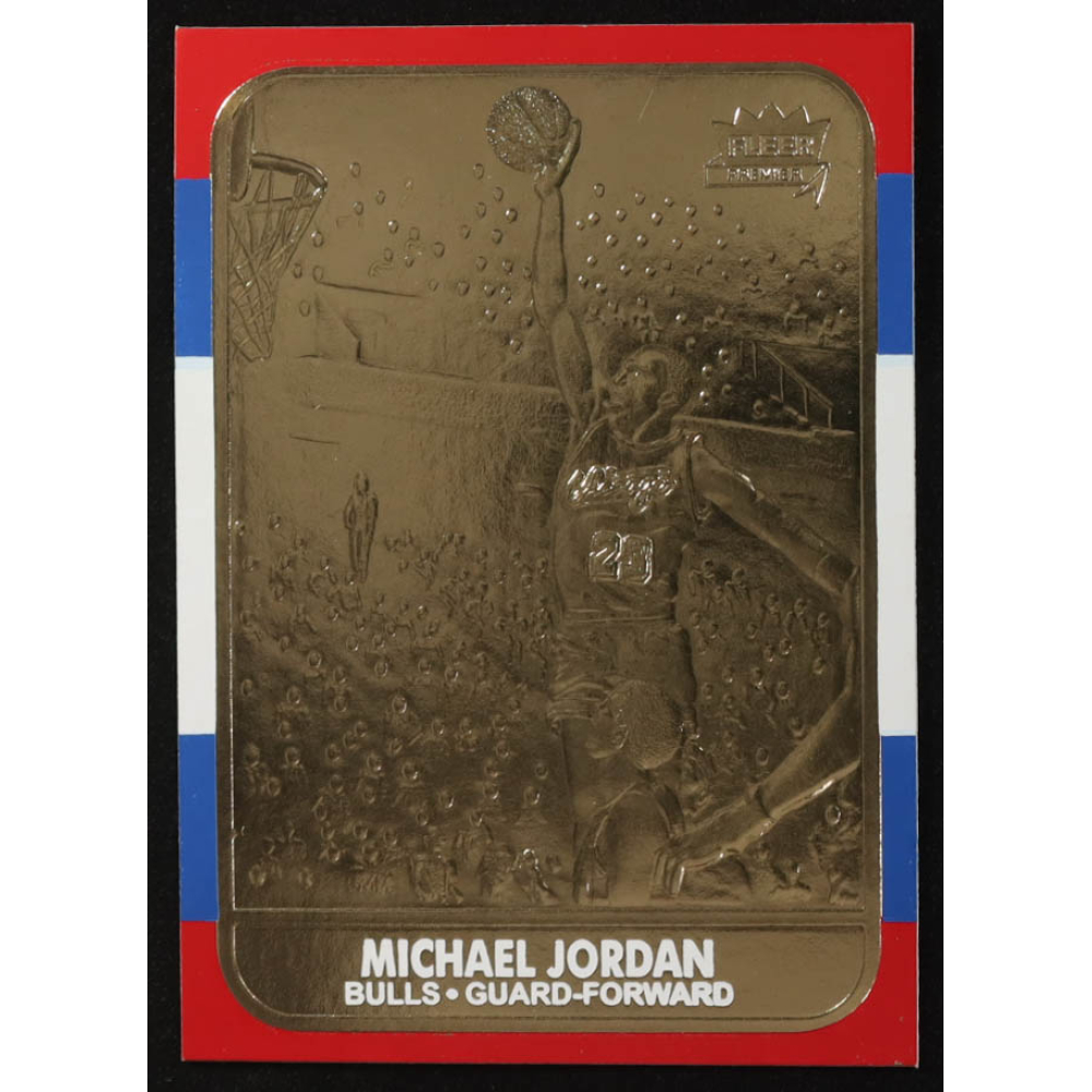 Michael Jordan 1997 Fleer Premier 23KT Gold Card at PristineAuction.com