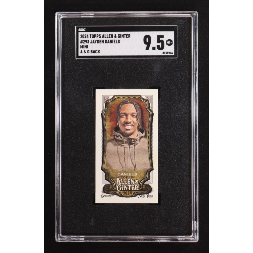 Jayden Daniels 2024 Topps Allen & Ginter Mini #293 RC (SGC 9.5) at PristineAuction.com