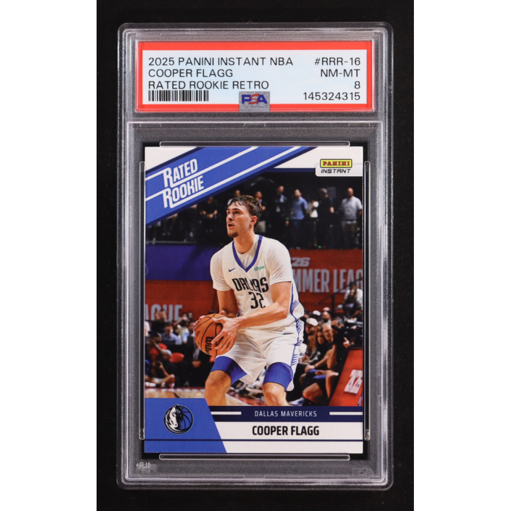 Cooper Flagg 2025-26 Panini Instant Rated Rookie Retro #RRR16 RR RC (PSA 8) at PristineAuction.com
