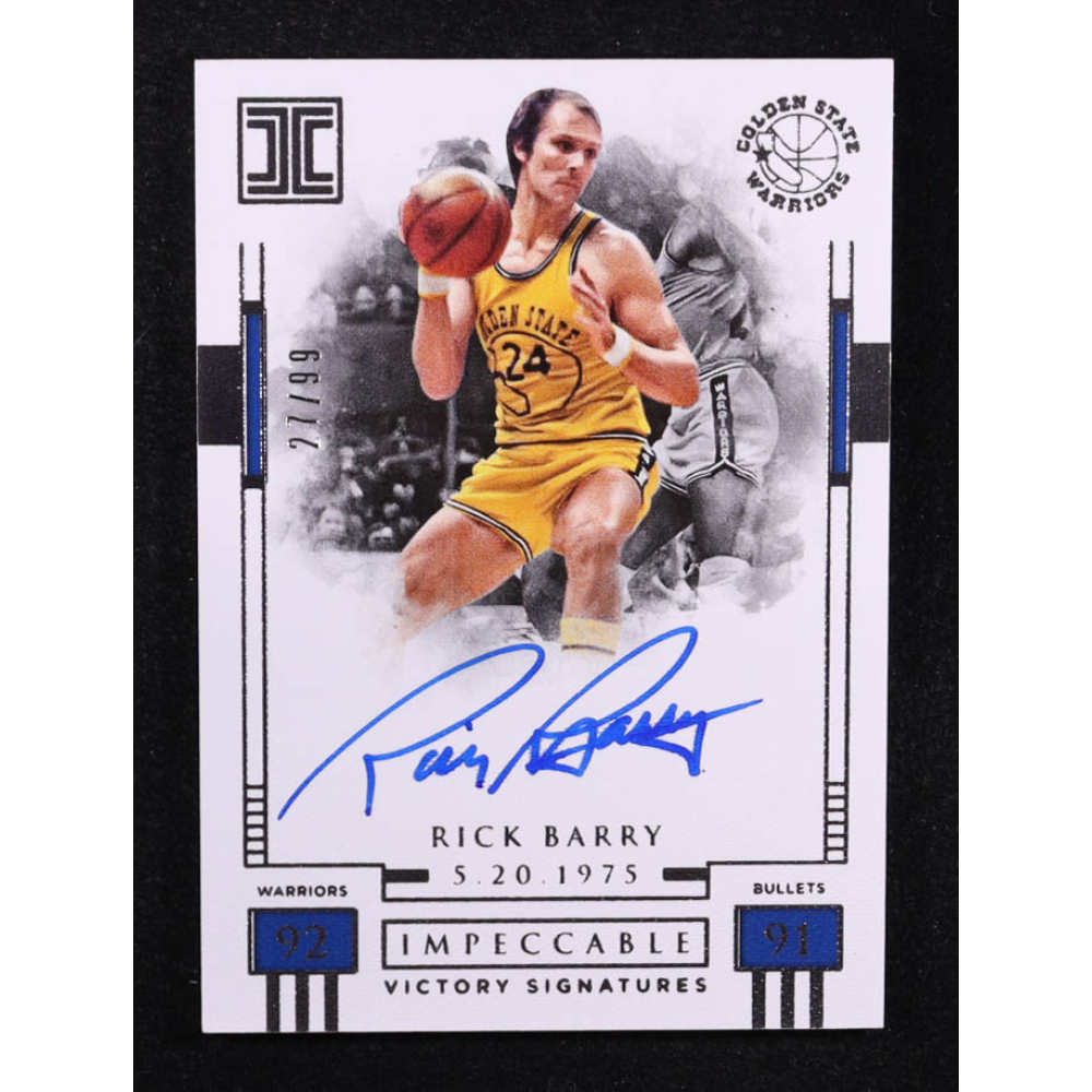 Rick Barry 2017-18 Panini Impeccable Impeccable Victory Signatures #7 #27/99 at PristineAuction.com