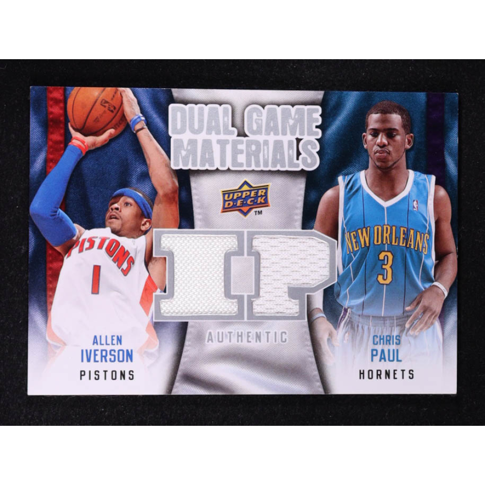 Allen Iverson / Chris Paul 2009-10 Upper Deck Game Materials Dual #DGIP at PristineAuction.com