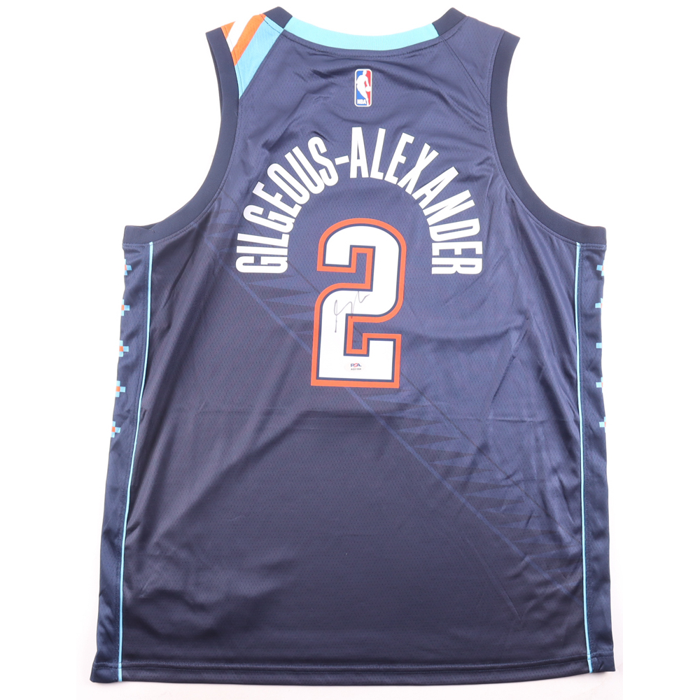 Shai Gilgeous-Alexander Signed Thunder Nike Authentic Jersey (PSA) at PristineAuction.com