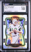 Joe Namath 2017 Panini Select Premier Level Silver #199 (CGC 10) at PristineAuction.com