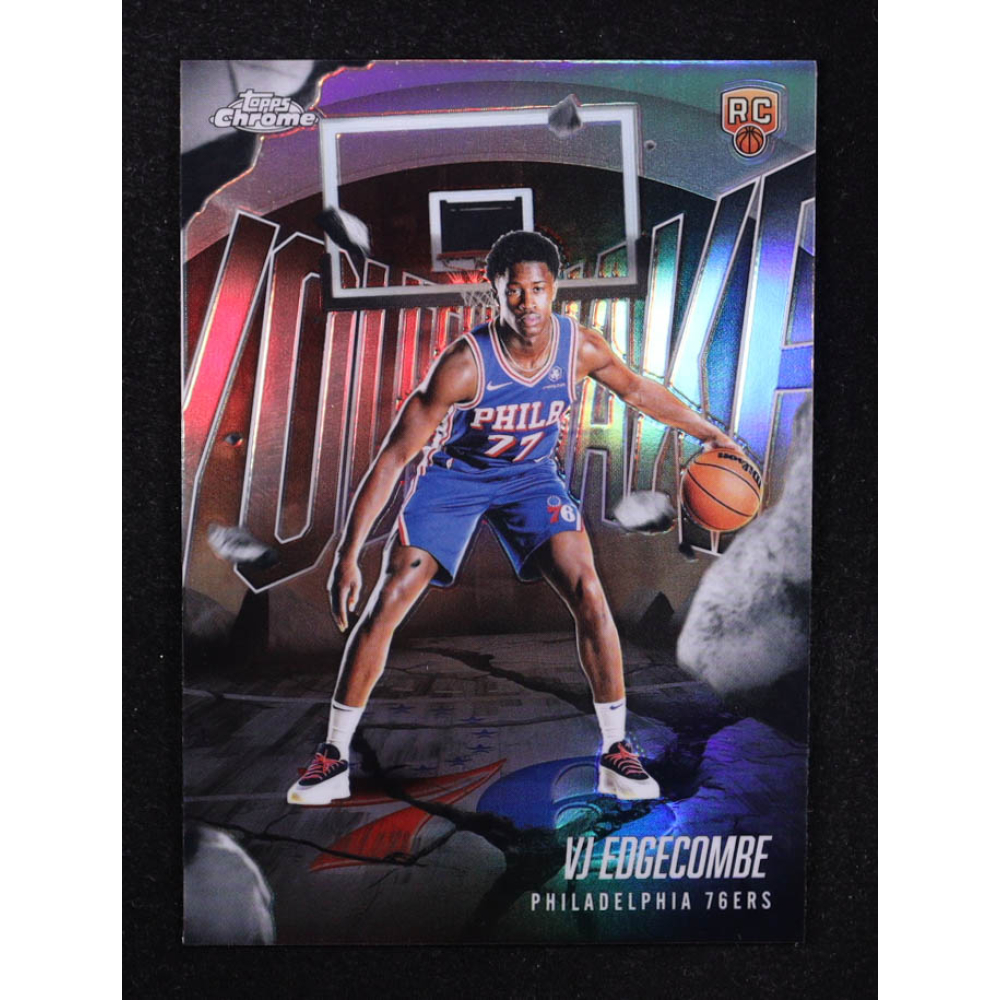 VJ Edgecombe 2025-26 Topps Chrome Youthquake Refractors #YQ3 RC at PristineAuction.com