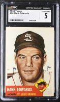 Hank Edwards 1953 Topps #90 (CGC 5) at PristineAuction.com