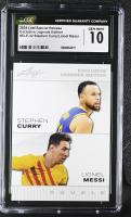 Stephen Curry / Lionel Messi 2024 Leaf Special Release Exclusive Legends Edition Double #ELE-32 (CGC 10) at PristineAuction.com
