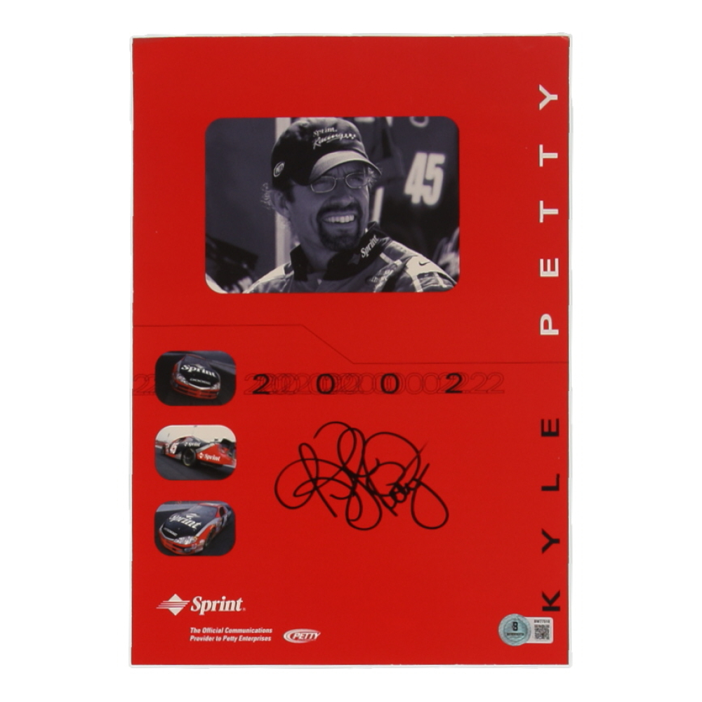 Kyle Petty Signed NASCAR 8.5x12.5 Hero Card (Beckett) at PristineAuction.com