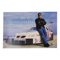 Johnny Benson Signed NASCAR 8x12 Hero Card (Beckett) at PristineAuction.com