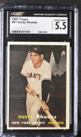 Dusty Rhodes 1957 Topps #61 (CGC 5.5) at PristineAuction.com