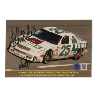 Ken Schrader & Ken Howes Signed NASCAR 4x6 Postcard (Beckett) at PristineAuction.com