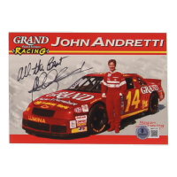 John Andretti Signed NASCAR 5x7 Hero Card (Beckett) at PristineAuction.com