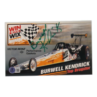 Burwell Kendrick Signed NHRA 5x8 Hero Card (Beckett) at PristineAuction.com