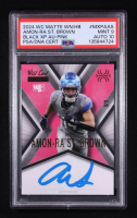 Amon-Ra St. Brown 2024 Wild Card Matte Black X-Plode Autograph Pink #AS #3/3 (PSA 9 | Autograph Graded 10) at PristineAuction.com