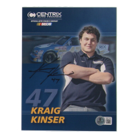 Kraig Kinser Signed NASCAR 6x8 Hero Card (Beckett) at PristineAuction.com
