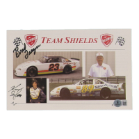 Brad Teague & Karen Schulz Signed NASCAR 6.5x9.5 Hero Card (Beckett) at PristineAuction.com
