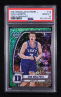 Kon Knueppel 2024-25 Bowman Chrome University Green Shimmer Refractors #48 (PSA 10) at PristineAuction.com