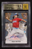 Max Meyer 2023 Topps 1st Edition Baseball Stars Autographs Gold #BSAMME #11/20 RC (Beckett 9.5 | Auto Grade BGS 10) at PristineAuction.com