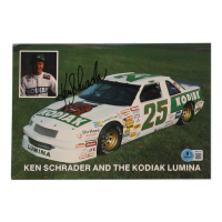 Ken Schrader Signed NASCAR 6.5x9.5 Hero Card (Beckett) at PristineAuction.com