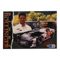 Binky Bollinger Signed NASCAR 6x8.5 Hero Card (Beckett) at PristineAuction.com