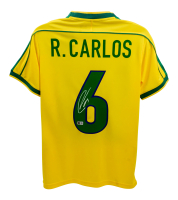 Roberto Carlos Signed Brazil National Team Nike Authentic Jersey (Beckett) at PristineAuction.com