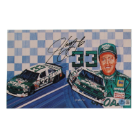 Harry Gant Signed NASCAR 7x11 Hero Card (Beckett) at PristineAuction.com