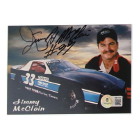 Jimmy McClain Signed NASCAR 4x6 Hero Card (Beckett) at PristineAuction.com