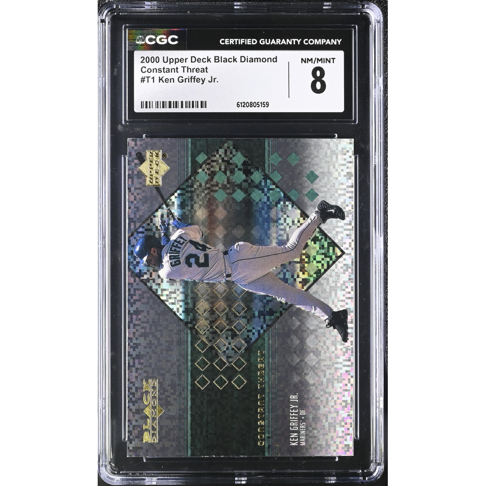 Ken Griffey Jr. 2000 Black Diamond Constant Threat #T1 (CGC 8) at PristineAuction.com