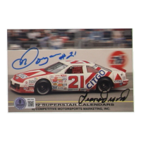 Morgan Shepherd & Leonard Wood Signed NASCAR 4x6 Photo (Beckett) at PristineAuction.com