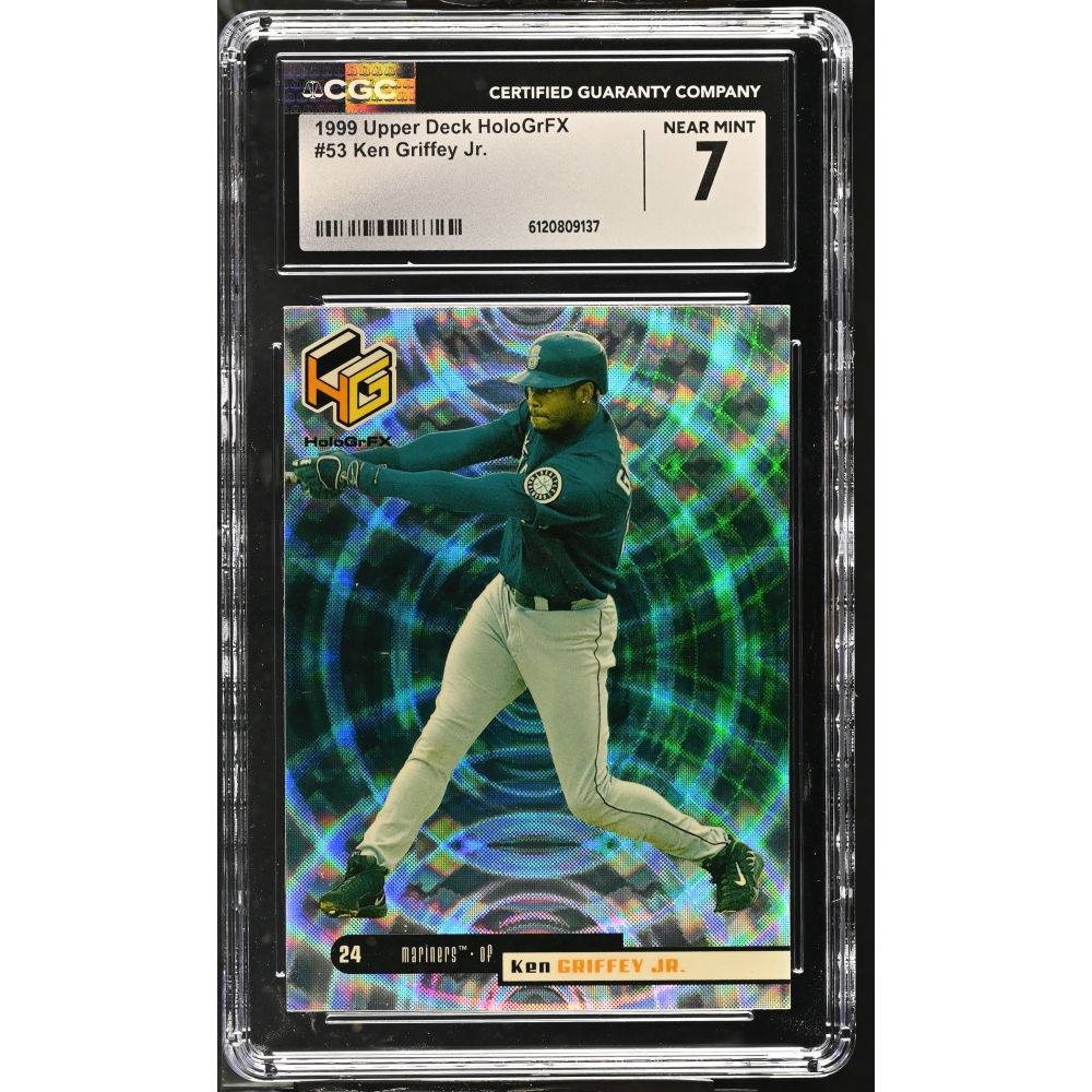 Ken Griffey Jr. 1999 Upper Deck HoloGrFX #53 (CGC 7) at PristineAuction.com