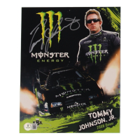 Tommy Johnson Jr. Signed NHRA 8x10 Hero Card (Beckett) at PristineAuction.com