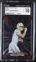 Justin Herbert 2021 Panini Prizm Hype #H-1 (CGC 10) at PristineAuction.com