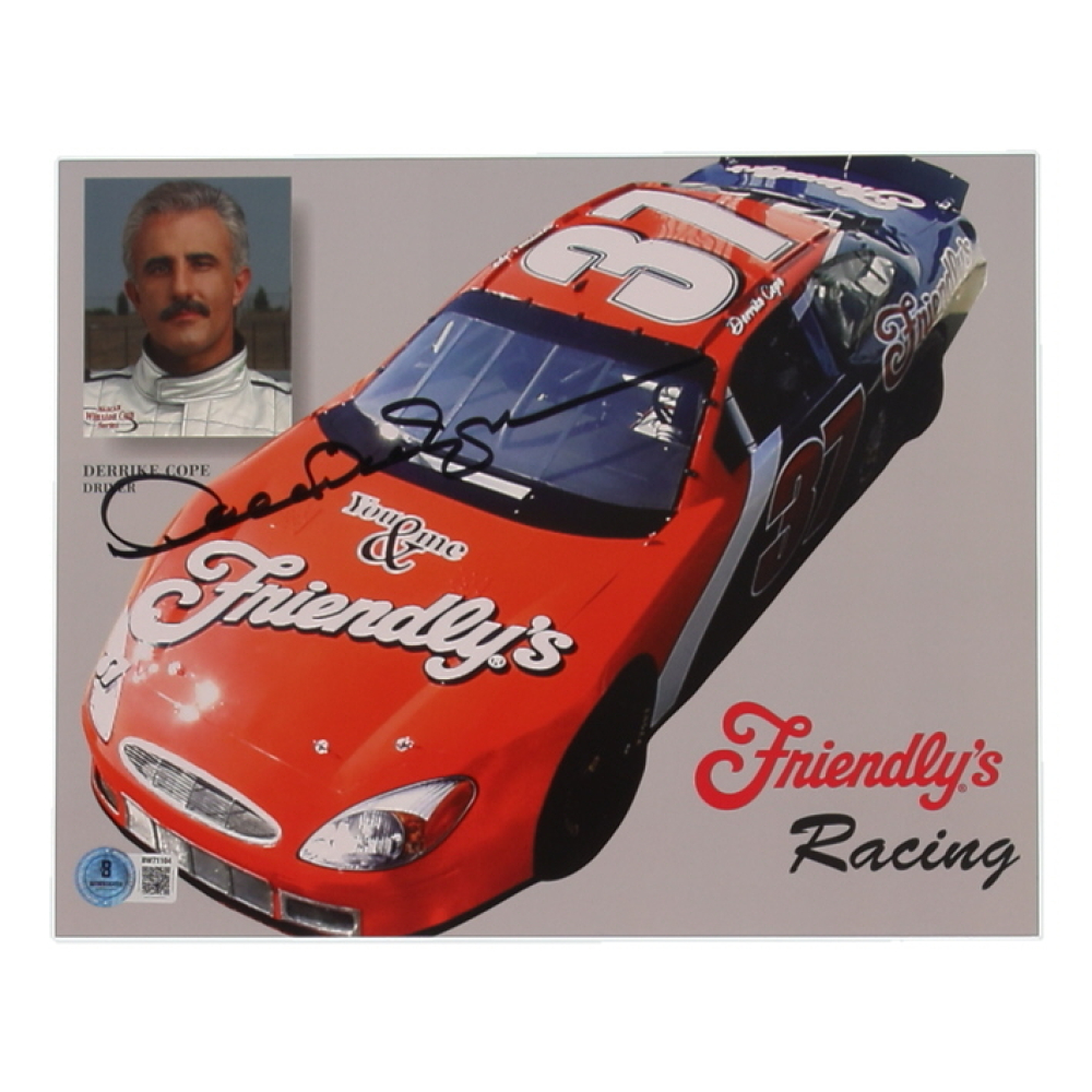 Derrike Cope Signed NASCAR 8x10 Hero Card (Beckett) at PristineAuction.com