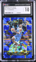 Anthony Edwards 2023-24 Panini Select Concourse Blue Cracked Ice #37 (CGC 10) at PristineAuction.com