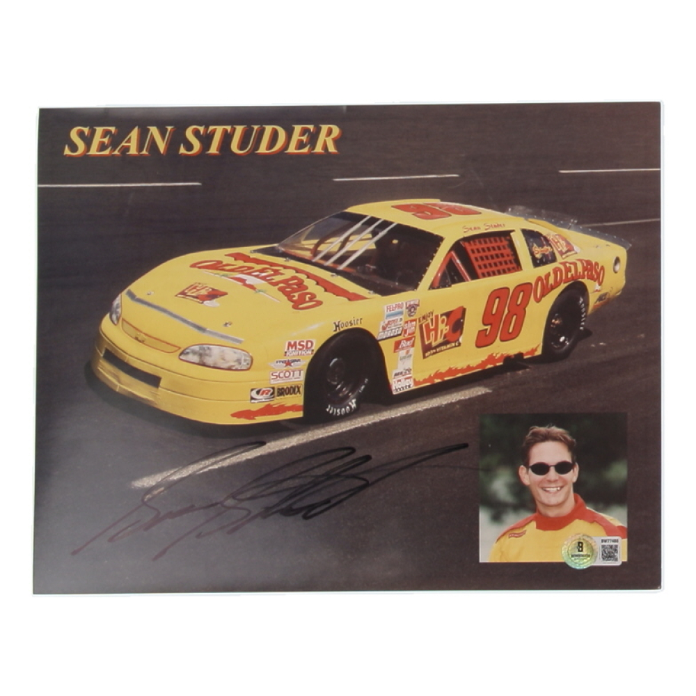 Sean Studer Signed NASCAR 8.5x11 Hero Card (Beckett) at PristineAuction.com