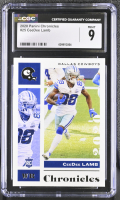 CeeDee Lamb 2020 Panini Chronicles #25 RC (CGC 9) at PristineAuction.com