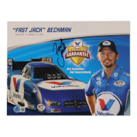 "Fast" Jack Beckman Signed NHRA 8.5x11 Hero Card (Beckett) at PristineAuction.com
