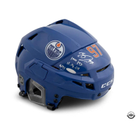 Connor McDavid Signed LE Oilers Full-Size Authentic Helmet Inscribed "1,000 POINTS 11.14.24" (UDA) at PristineAuction.com