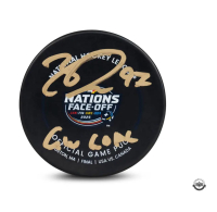 Connor McDavid Signed 2025 "NHL 4-Nations Face Off" Hockey Puck Inscribed "GW GOAL" (UDA) at PristineAuction.com
