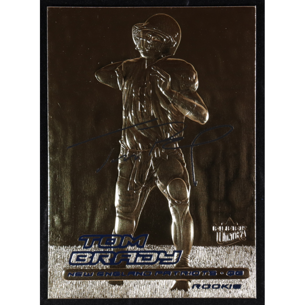 Tom Brady 2000 Fleer Ultra 23KT Gold Black Metallic Signature Series #NNO RC at PristineAuction.com