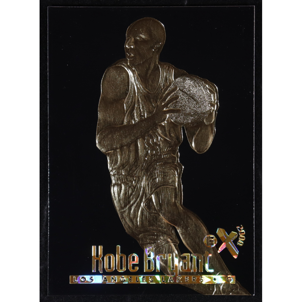 Kobe Bryant 1996-97 Skybox EX-2000 23KT Gold Card Black #NNO RC at PristineAuction.com